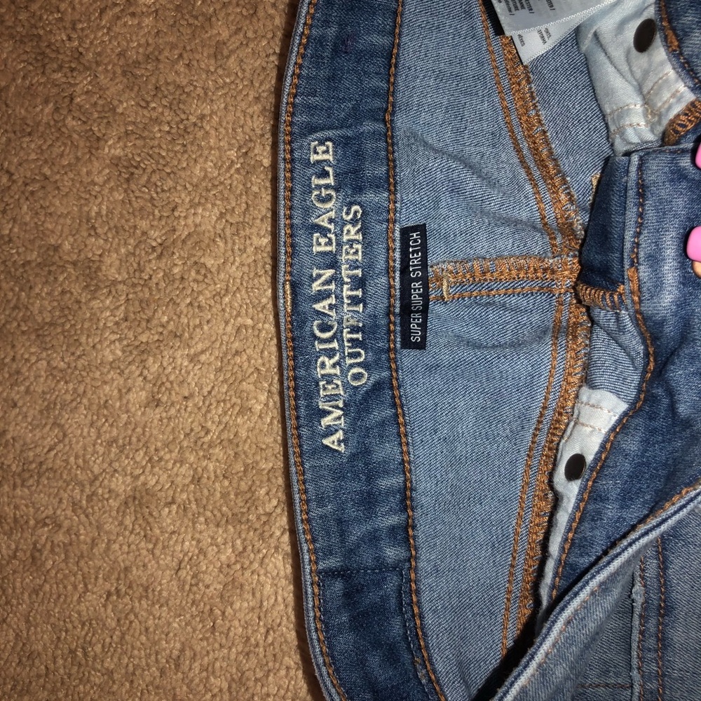 AE denim shorts
